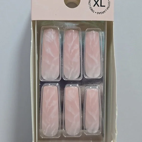 Dashing Diva NailBliss Salon Gel Nails Extra Long Length Brand New Nude Pink - Picture 2 of 4